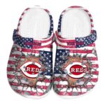 Custom Cincinnati Reds Freedom Splinter Crocs Best selling