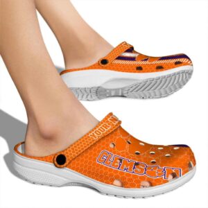 Custom Clemson Tigers Contrasting Stripes Crocs High quality