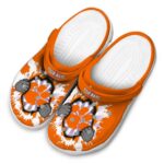Custom Clemson Tigers Gripping Hand Crocs Best selling