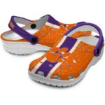 Custom Clemson Tigers Vertical Stripes Crocs Best selling