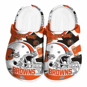 Custom Cleveland Browns Football Helmet Crocs Best selling
