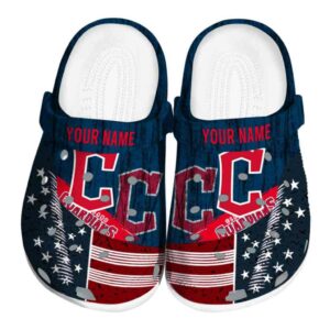Custom Cleveland Guardians Star Spangled Side Pattern Crocs Best selling