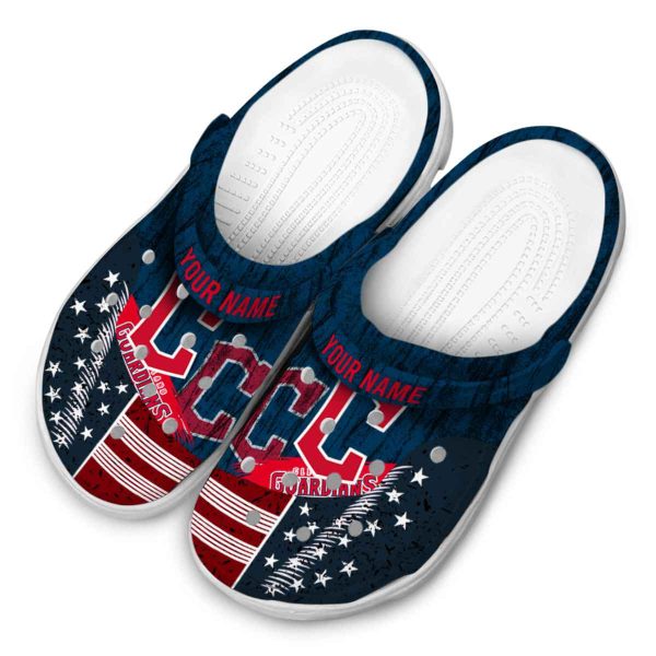 Custom Cleveland Guardians Star Spangled Side Pattern Crocs Trendy