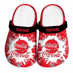 Custom Cocacola Splash Art Crocs Best selling
