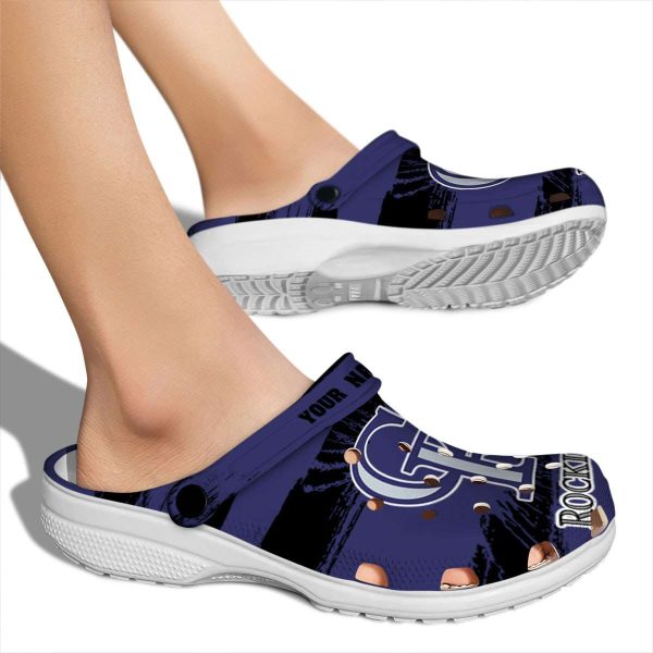 Custom Colorado Rockies Paint Splatter Graphics Crocs High quality