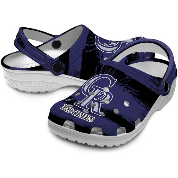 Custom Colorado Rockies Paint Splatter Graphics Crocs Latest Model