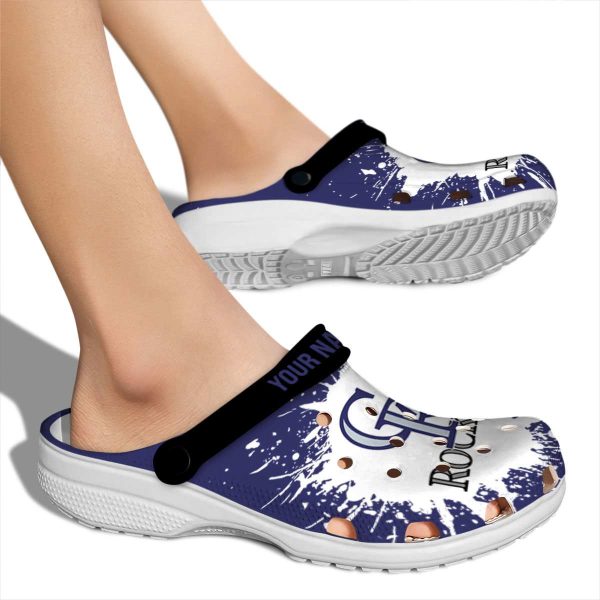 Custom Colorado Rockies Splash Art Crocs High quality