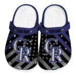 Custom Colorado Rockies Star Spangled Graphic Crocs Best selling
