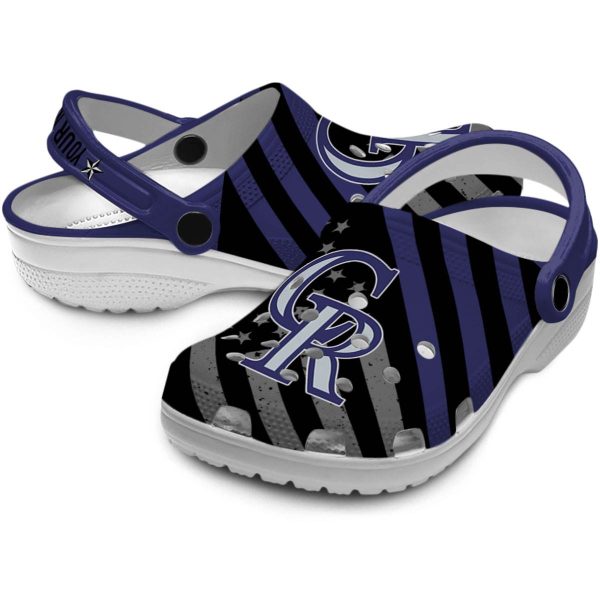 Custom Colorado Rockies Star Spangled Graphic Crocs Latest Model