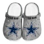 Custom Dallas Cowboys Cracked Texture Crocs Best selling