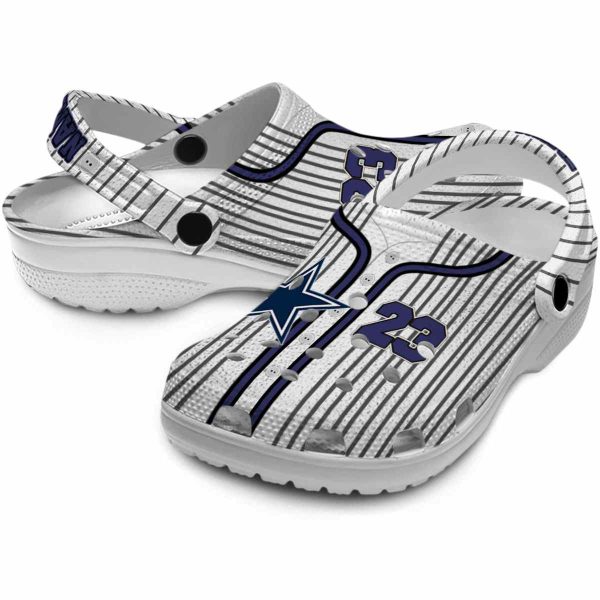 Custom Dallas Cowboys Pinstripe Pattern Crocs Latest Model