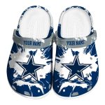 Custom Dallas Cowboys Splatter Pattern Crocs Best selling