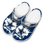 Custom Dallas Cowboys Splatter Pattern Crocs Best selling