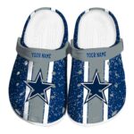 Custom Dallas Cowboys Vertical Stripes Crocs Best selling