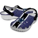 Custom Dallas Cowboys Vertical Stripes Crocs Best selling