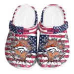 Custom Denver Broncos Freedom Splinter Crocs Best selling