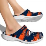 Custom Denver Broncos Paint Splatter Graphics Crocs Best selling