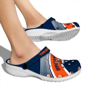 Custom Denver Broncos Vibrant Dual Tone Crocs High quality