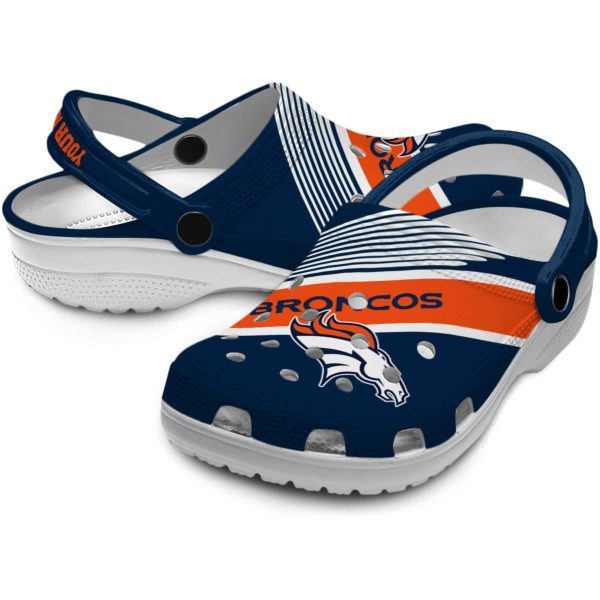 Custom Denver Broncos Vibrant Dual Tone Crocs Latest Model
