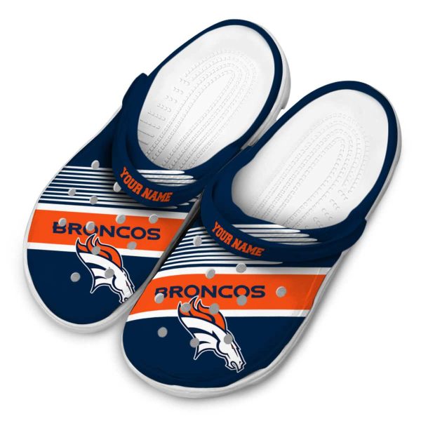 Custom Denver Broncos Vibrant Dual Tone Crocs Trendy