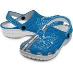 Custom Detroit Lions Contrasting Stripes Crocs Best selling