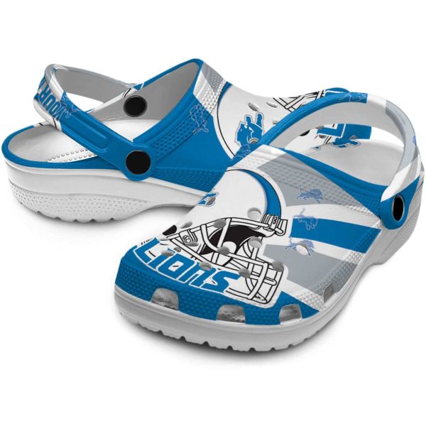 Custom Detroit Lions Football Helmet Crocs Latest Model