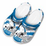 Custom Detroit Lions Football Helmet Crocs Best selling