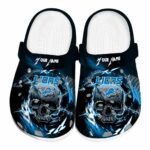 Custom Detroit Lions Gothic Skull Crocs Best selling