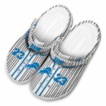 Custom Detroit Lions Pinstripe Pattern Crocs Best selling