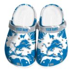 Custom Detroit Lions Splatter Pattern Clog 1 Custom Detroit Lions Splatter Pattern Crocs Best selling