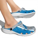 Custom Detroit Lions Vertical Stripes Crocs Best selling