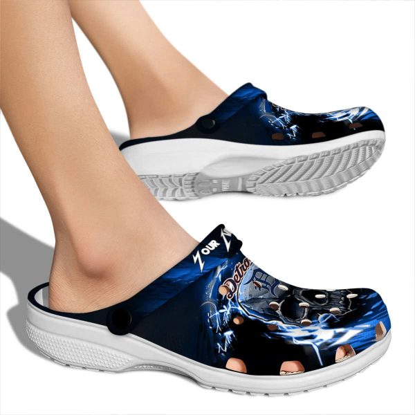 Custom Detroit Tigers Gothic Skull Crocs High quality