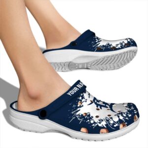 Custom Detroit Tigers Splatter Background Crocs High quality