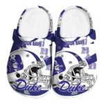 Custom Duke Blue Devils Football Helmet Crocs Best selling