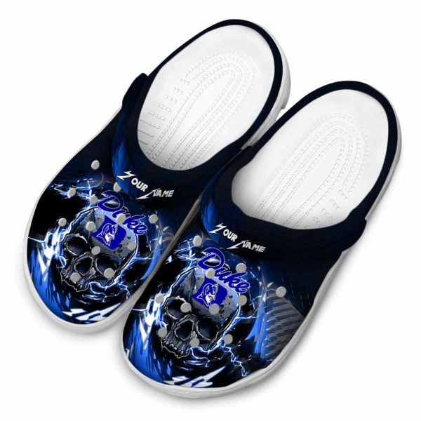 Custom Duke Blue Devils Gothic Skull Crocs Trendy