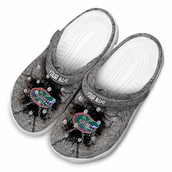 Custom Florida Gators Cracked Ground Texture Crocs Trendy