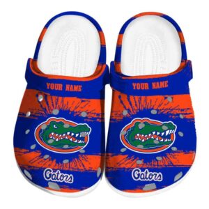 Custom Florida Gators Paint Splatter Graphics Crocs Best selling