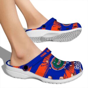 Custom Florida Gators Paint Splatter Graphics Crocs High quality