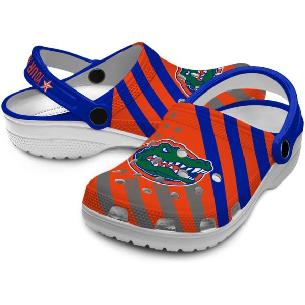 Custom Florida Gators Star Spangled Graphic Crocs Latest Model