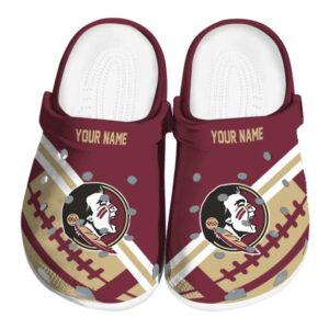 Custom Florida State Seminoles Football Motif Crocs Best selling