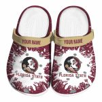 Custom Florida State Seminoles Splash Art Crocs Best selling