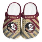 Custom Florida State Seminoles Star Spangled Graphic Crocs Best selling