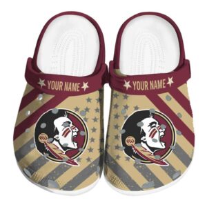 Custom Florida State Seminoles Star Spangled Graphic Crocs Best selling