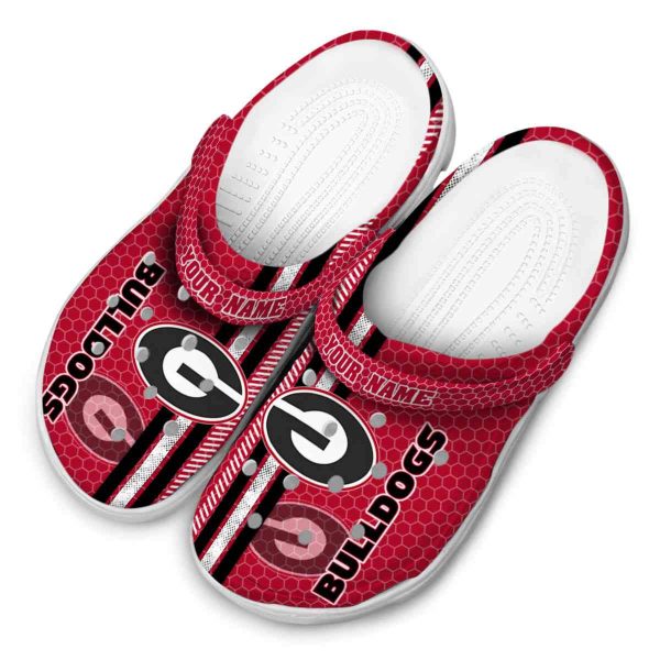 Custom Georgia Bulldogs Contrasting Stripes Crocs Trendy