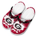Custom Georgia Bulldogs Splatter Pattern Crocs Best selling