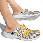 Custom Goofy Pinstripe Pattern Crocs High quality