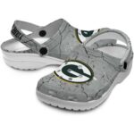 Custom Green Bay Packers Cracked Texture Crocs Best selling