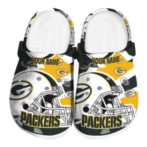 Custom Green Bay Packers Football Helmet Crocs Best selling