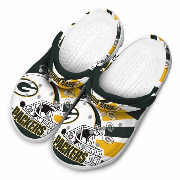 Custom Green Bay Packers Football Helmet Crocs Trendy