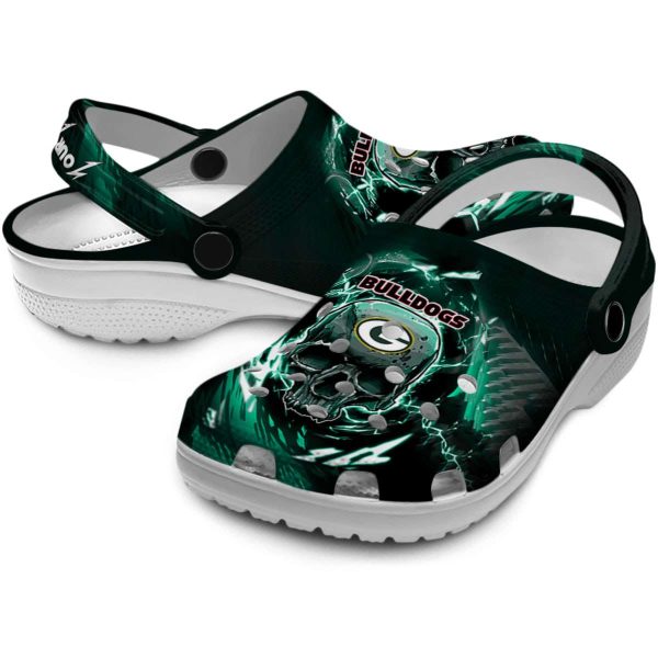 Custom Green Bay Packers Gothic Skull Crocs Latest Model